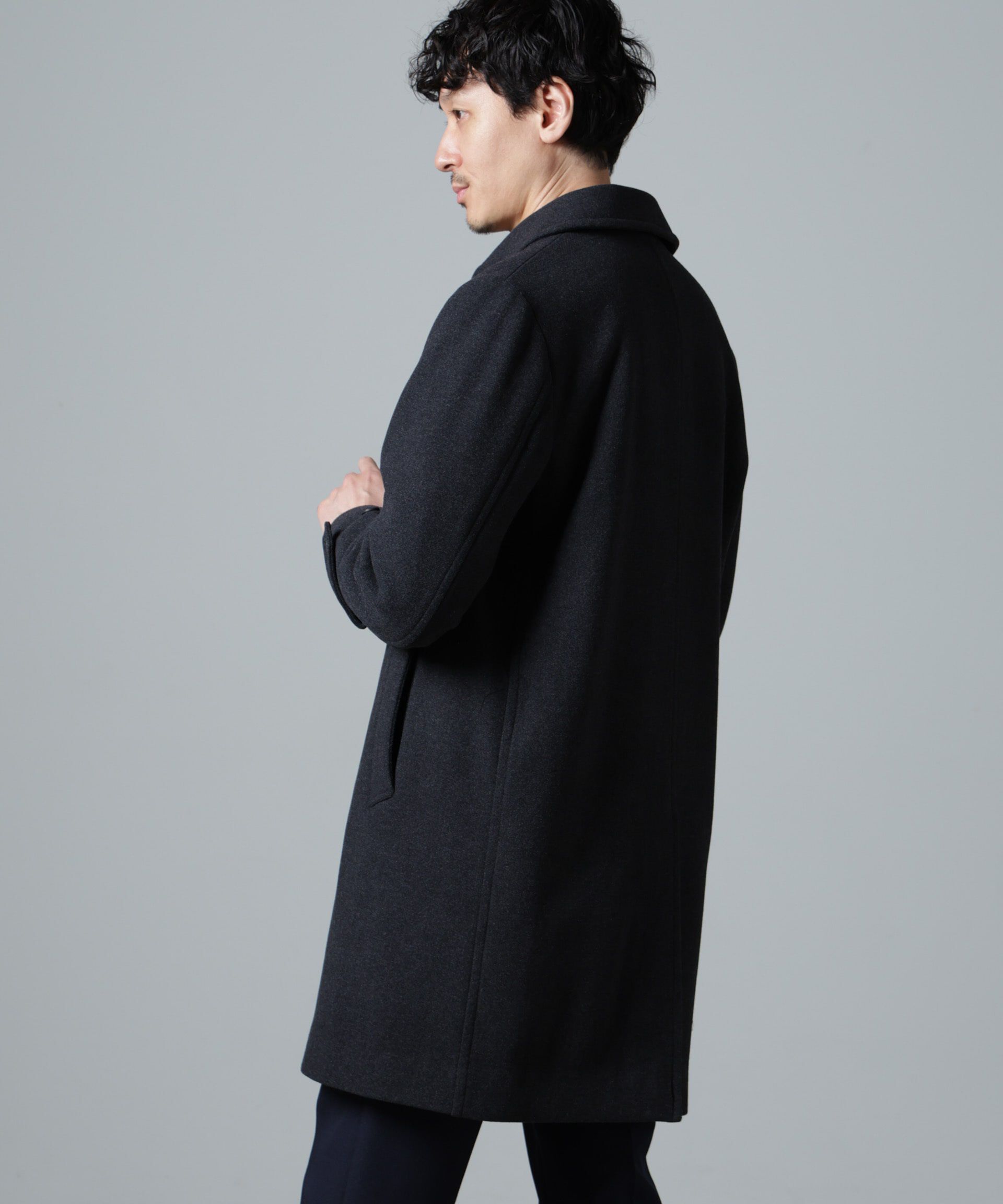 nano･universe「ウールブレンドメルトンステンカラーコート」|その他|