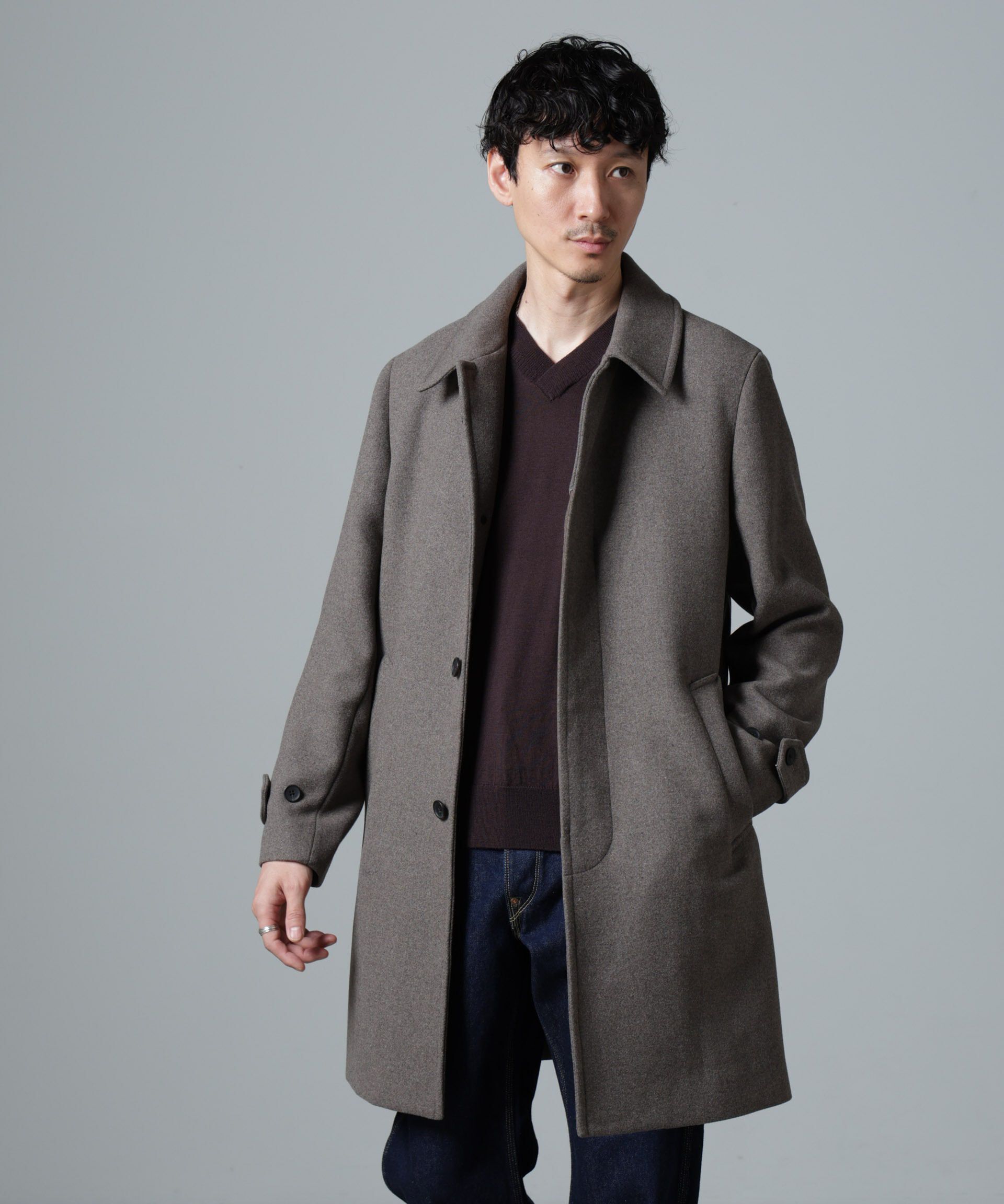 nano･universe「ウールブレンドメルトンステンカラーコート」|その他|