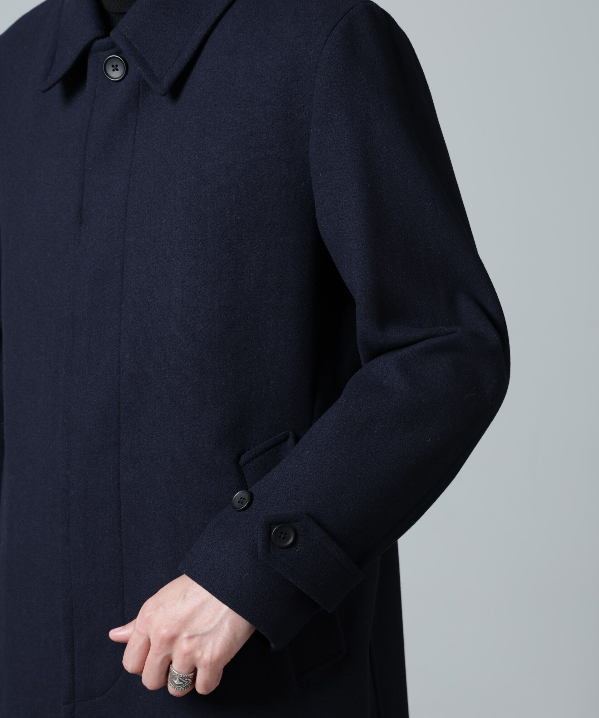 nano･universe「ウールブレンドメルトンステンカラーコート」|その他|