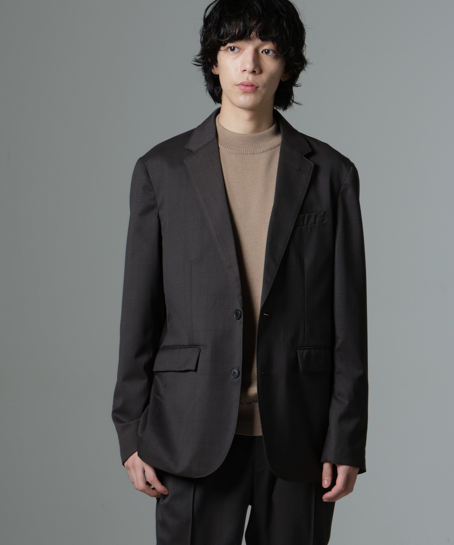 nano･universe「「N JACKET PREMIUM」RENU(R)T/Wシャドーチェックジャケット(セットアップ可)」|スーツ|