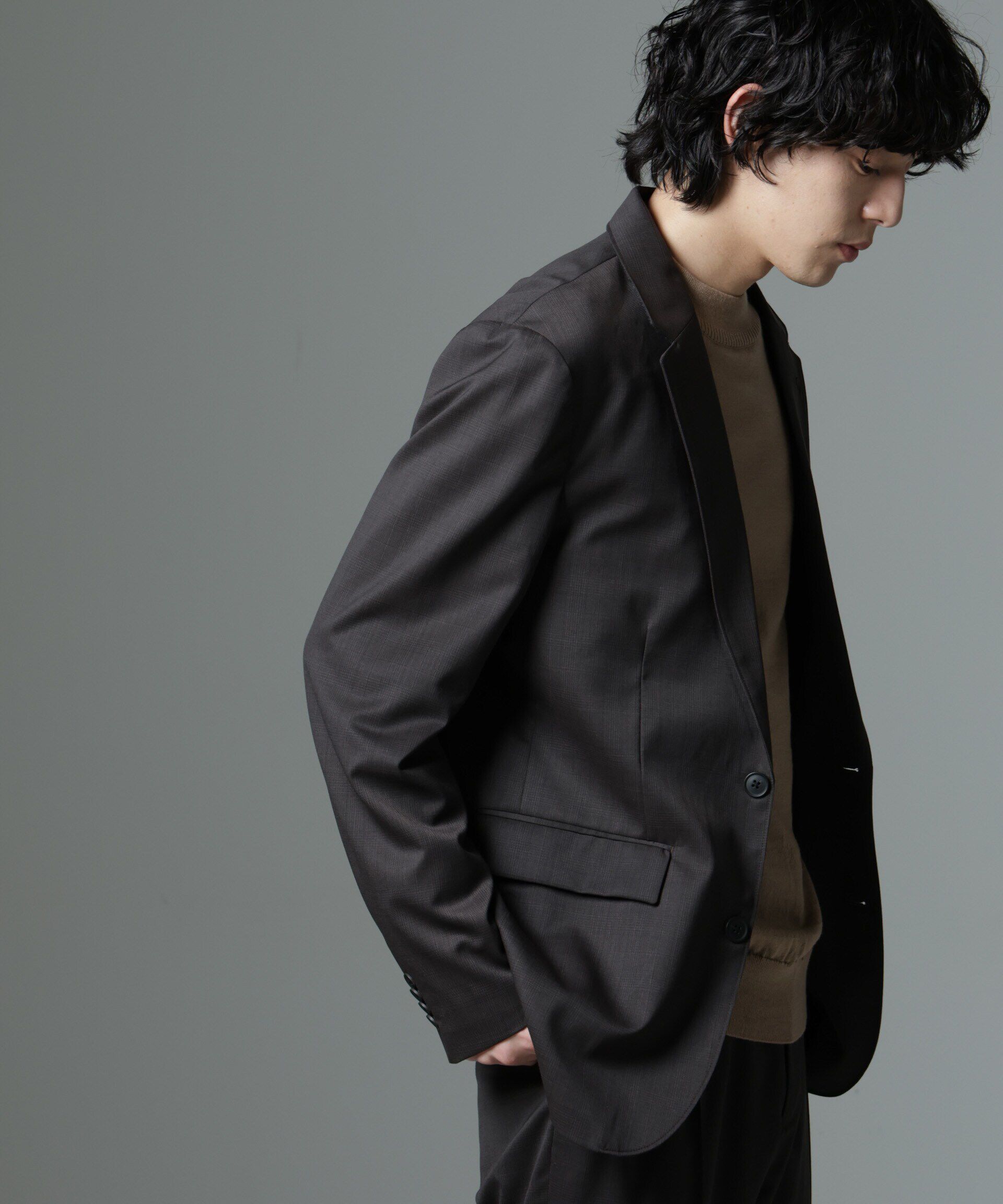nano･universe「「N JACKET PREMIUM」RENU(R)T/Wシャドーチェックジャケット(セットアップ可)」|スーツ|