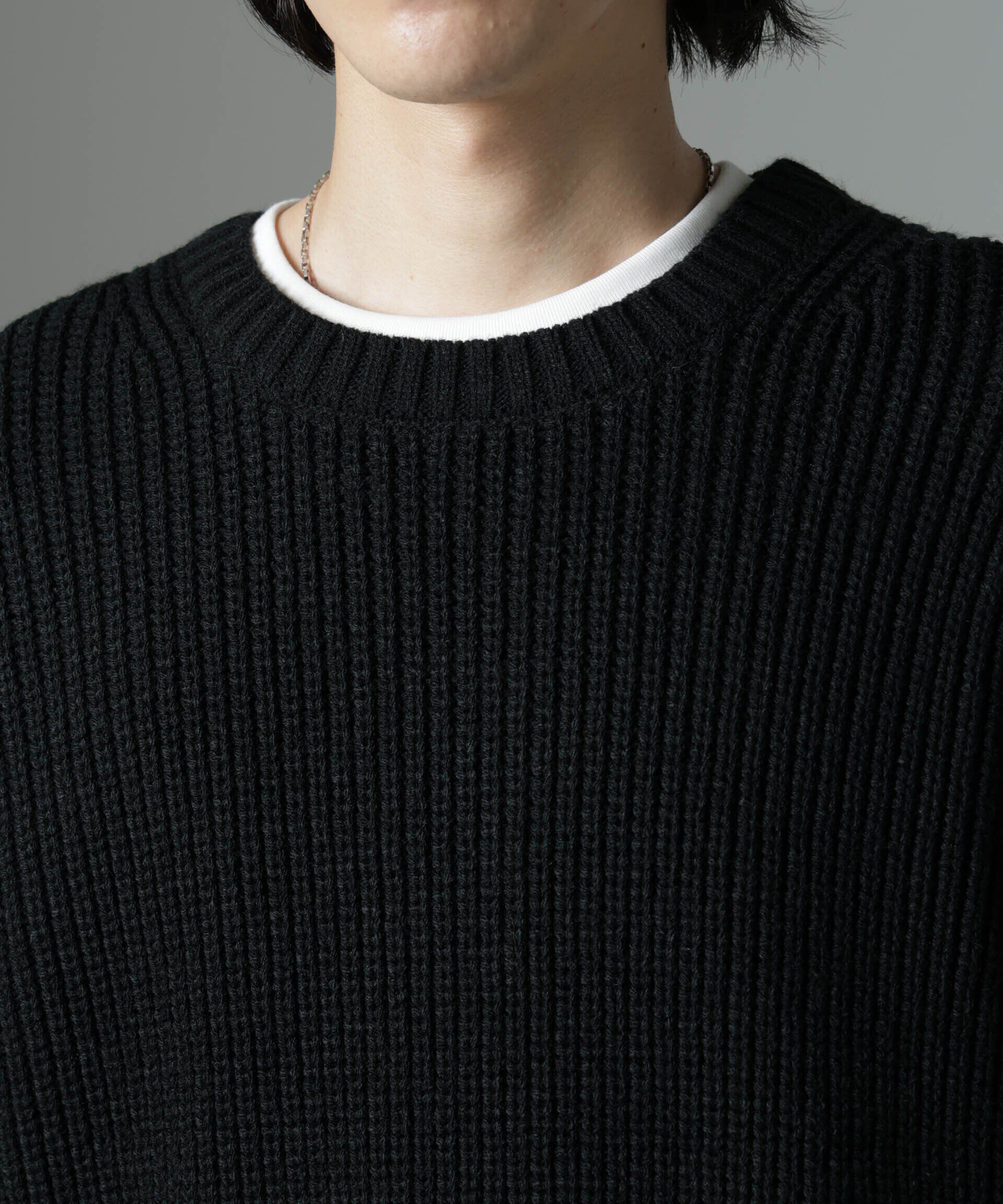 nano･universe「リラックス畦ニット」|ニット・セーター|