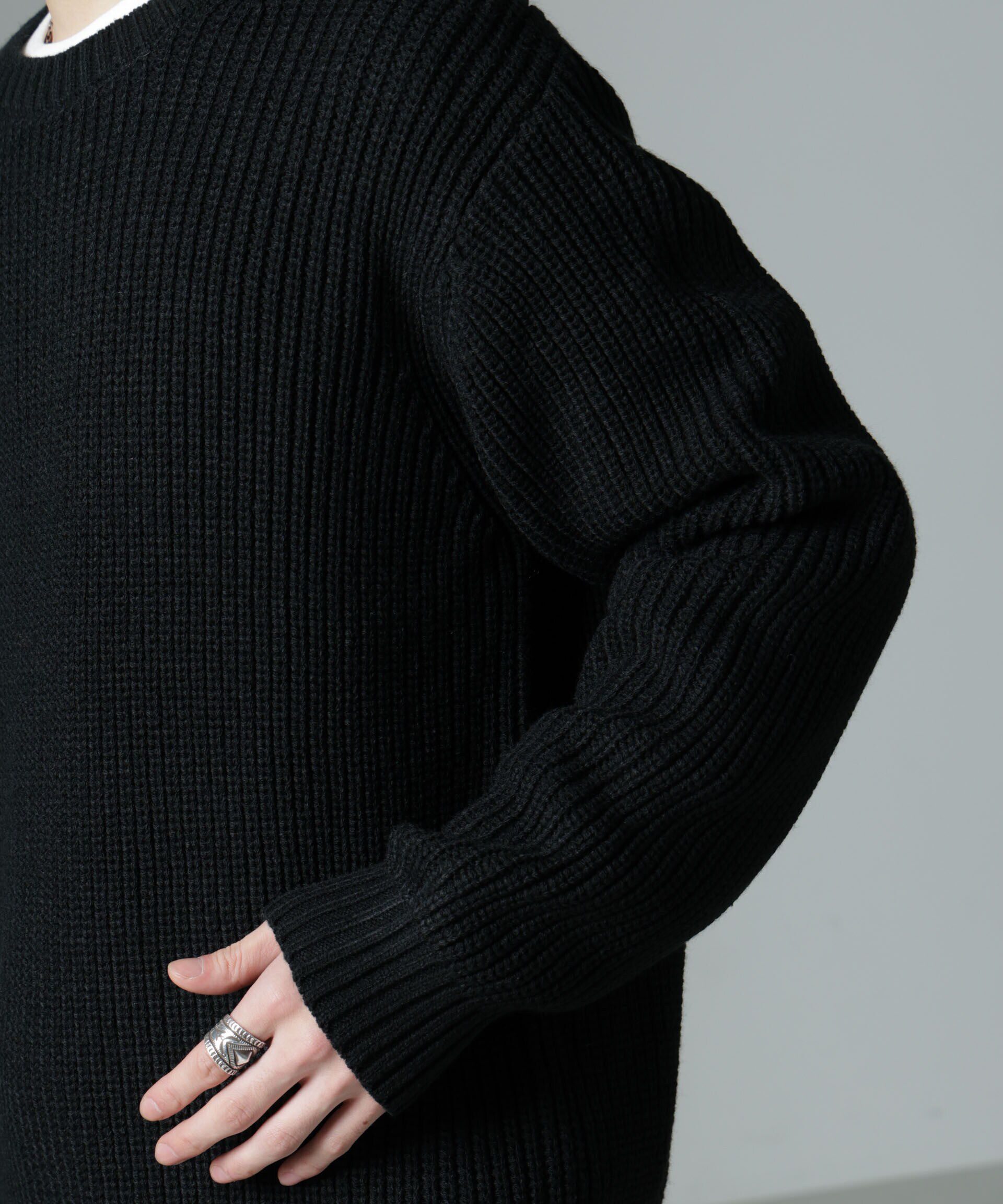 nano･universe「リラックス畦ニット」|ニット・セーター|