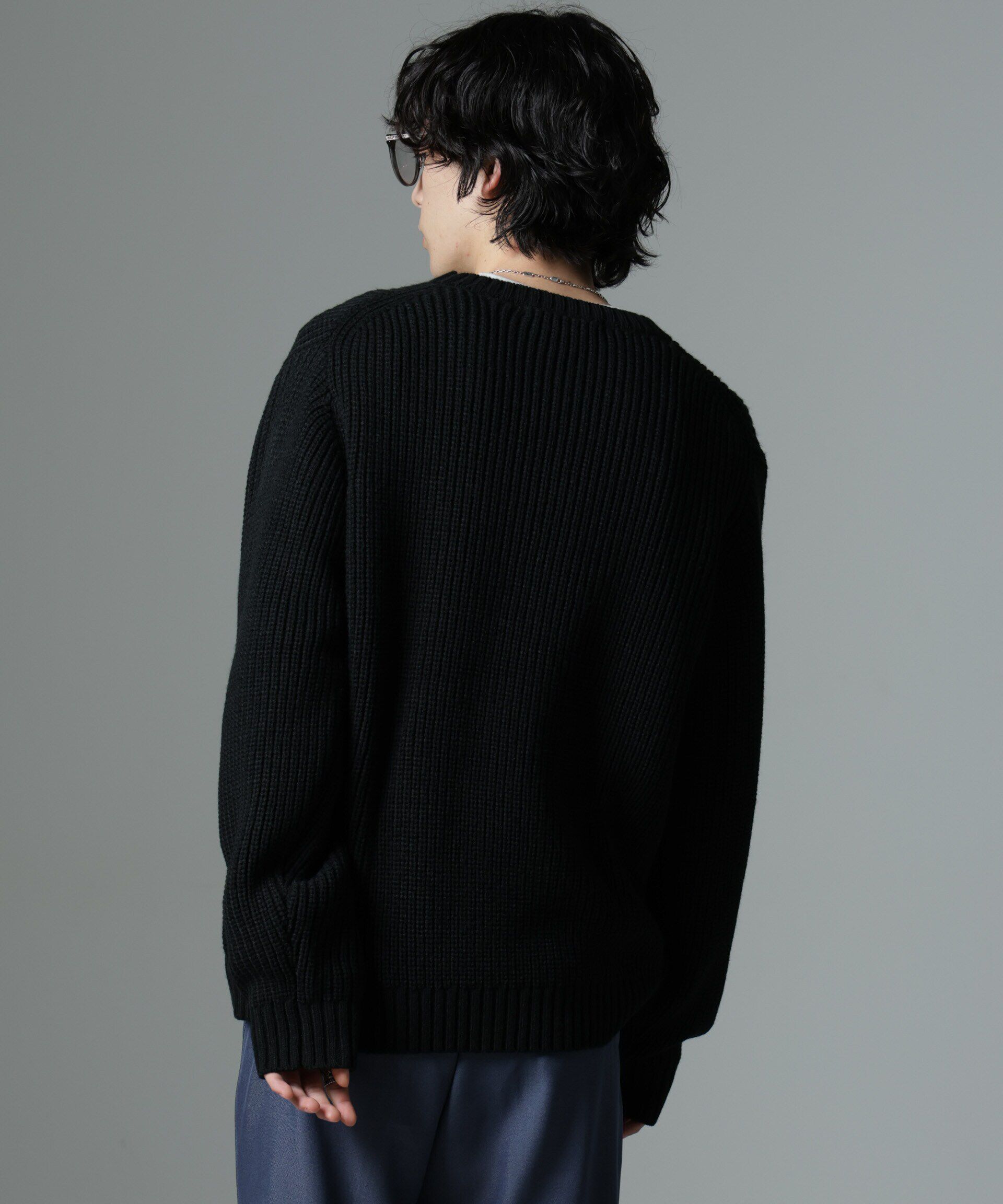 nano･universe「リラックス畦ニット」|ニット・セーター|