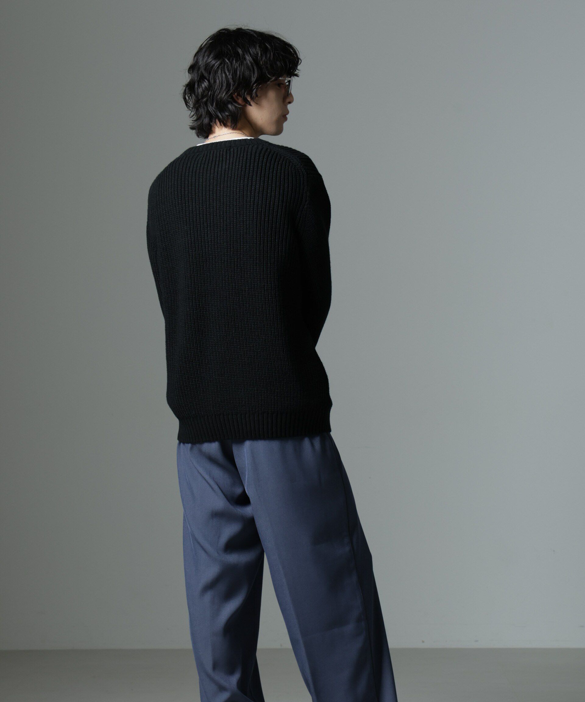 nano･universe「リラックス畦ニット」|ニット・セーター|