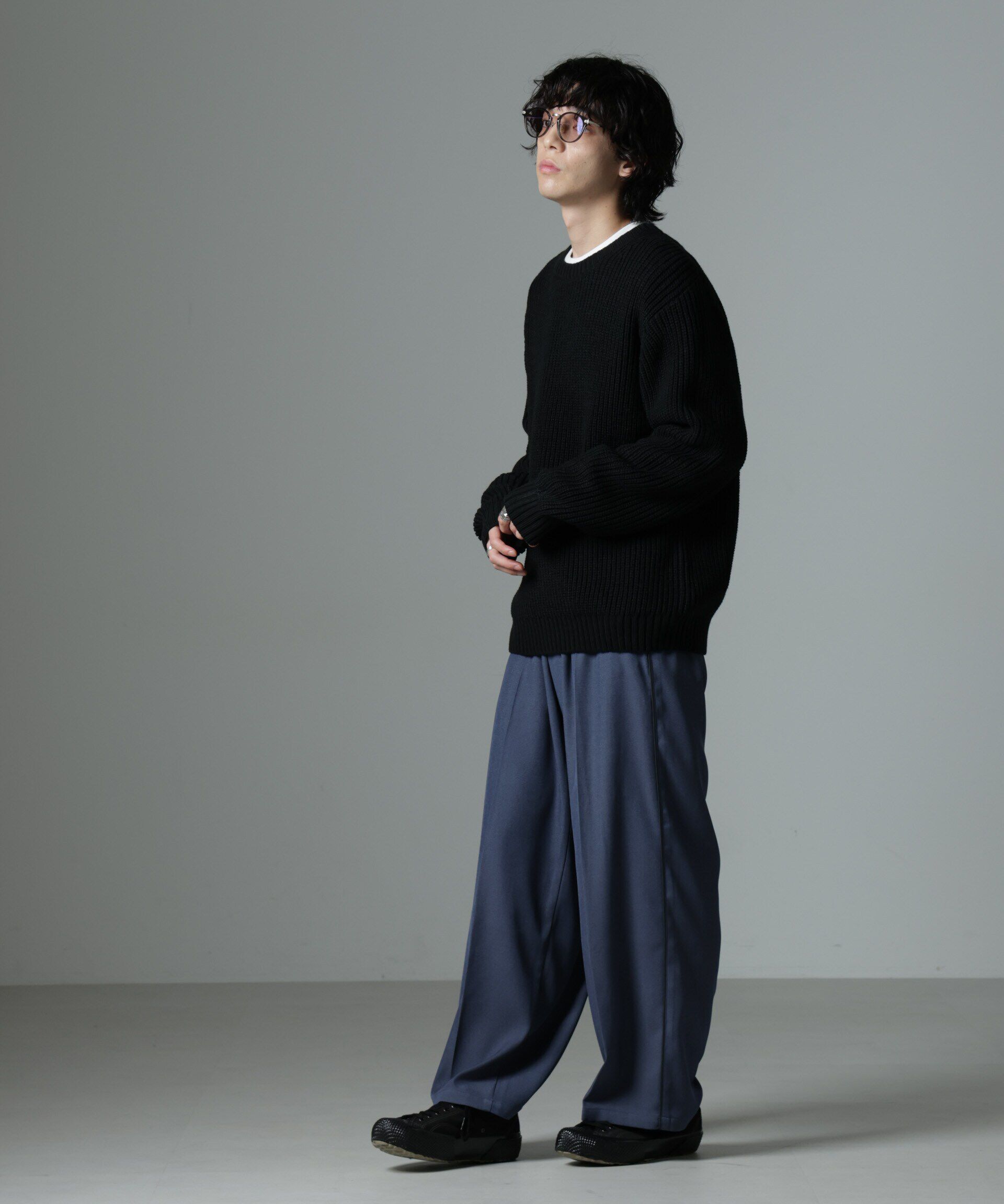 nano･universe「リラックス畦ニット」|ニット・セーター|