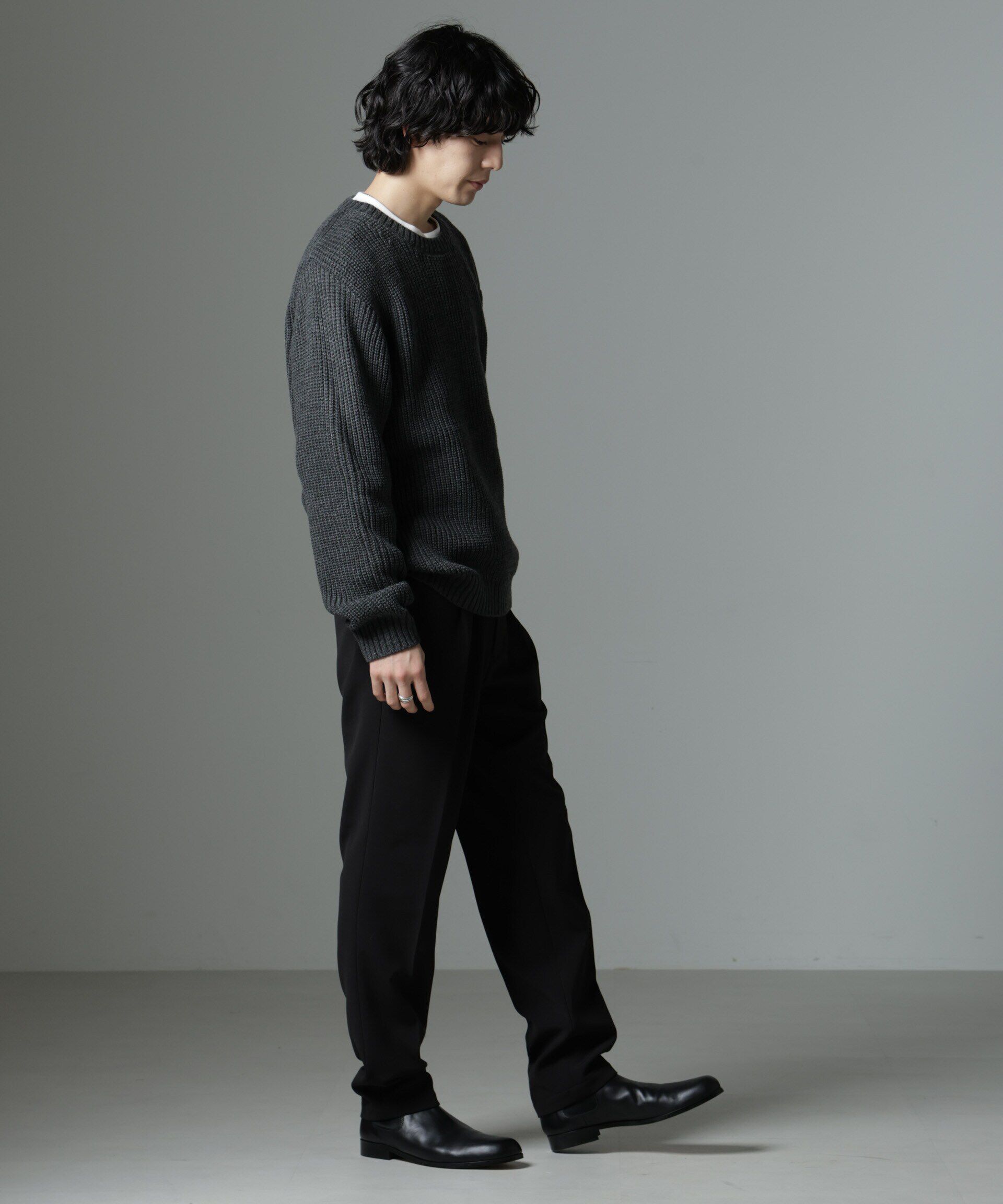 nano･universe「リラックス畦ニット」|ニット・セーター|