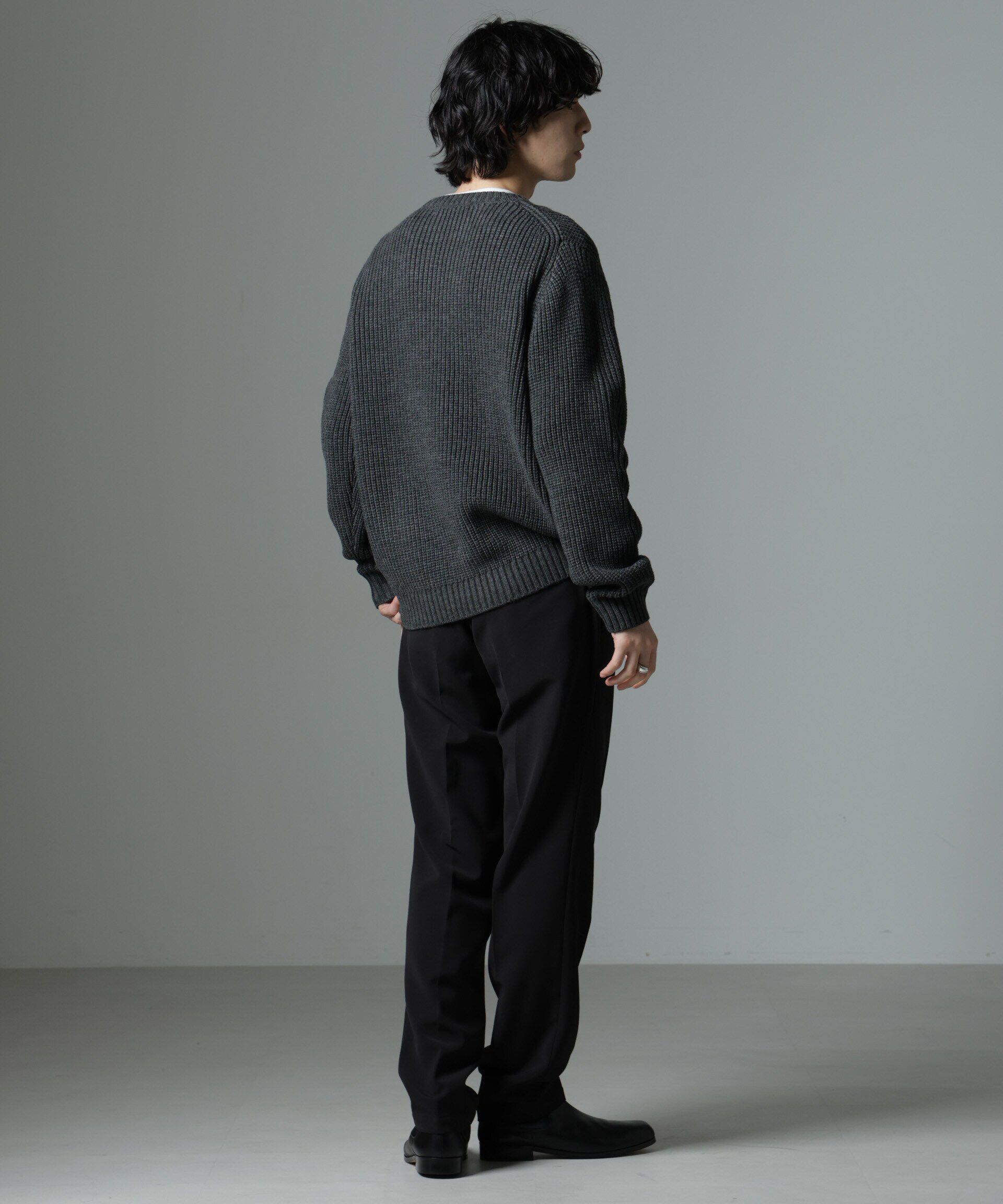 nano･universe「リラックス畦ニット」|ニット・セーター|