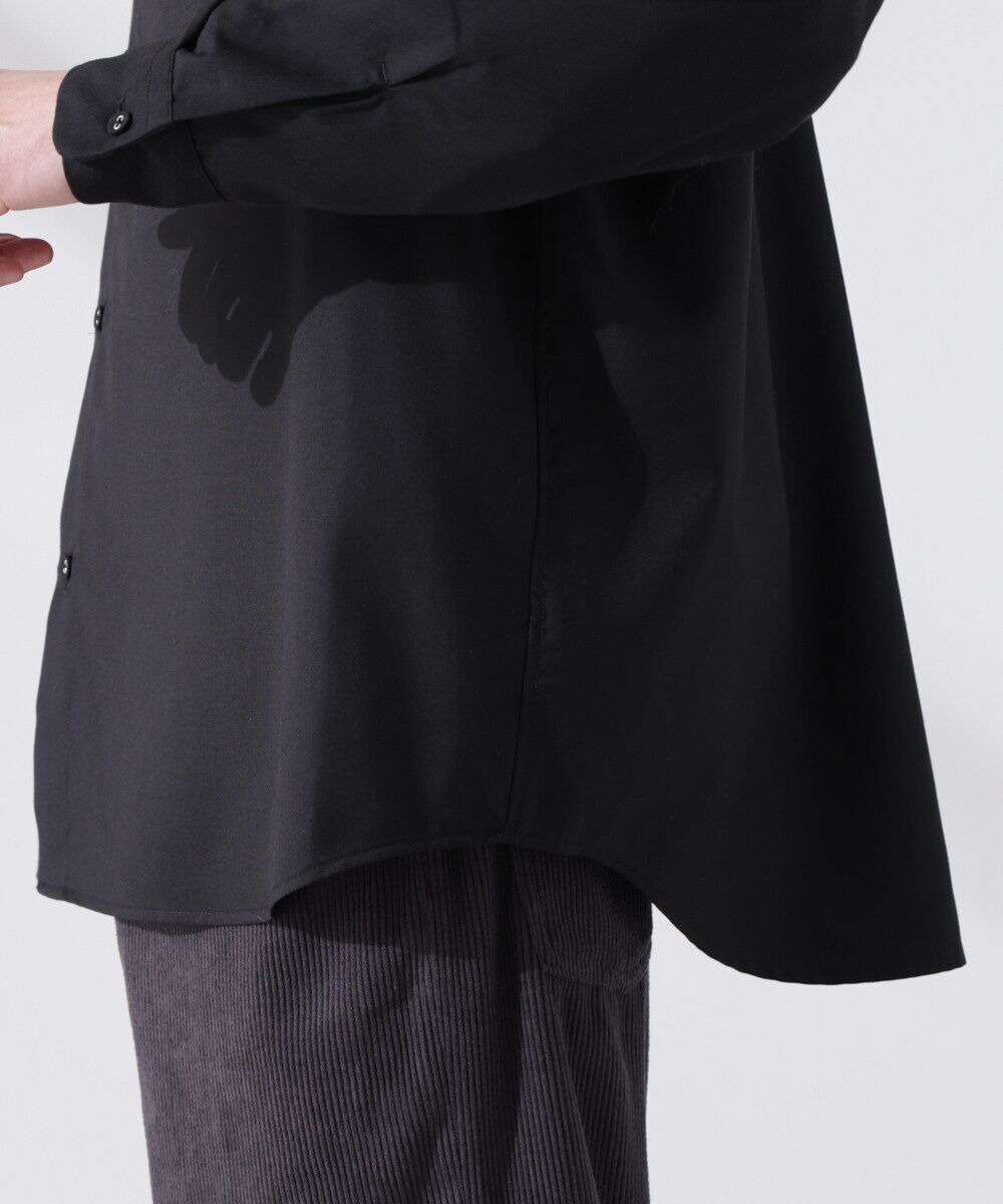 nano･universe「ビッグドレープシャツ 長袖」|シャツ・ブラウス|