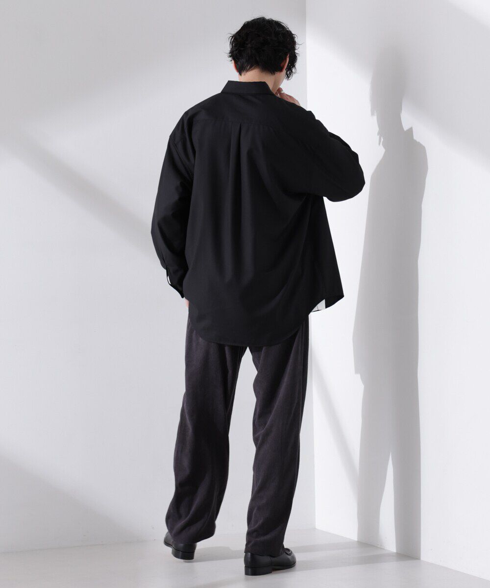 nano･universe「ビッグドレープシャツ 長袖」|シャツ・ブラウス|