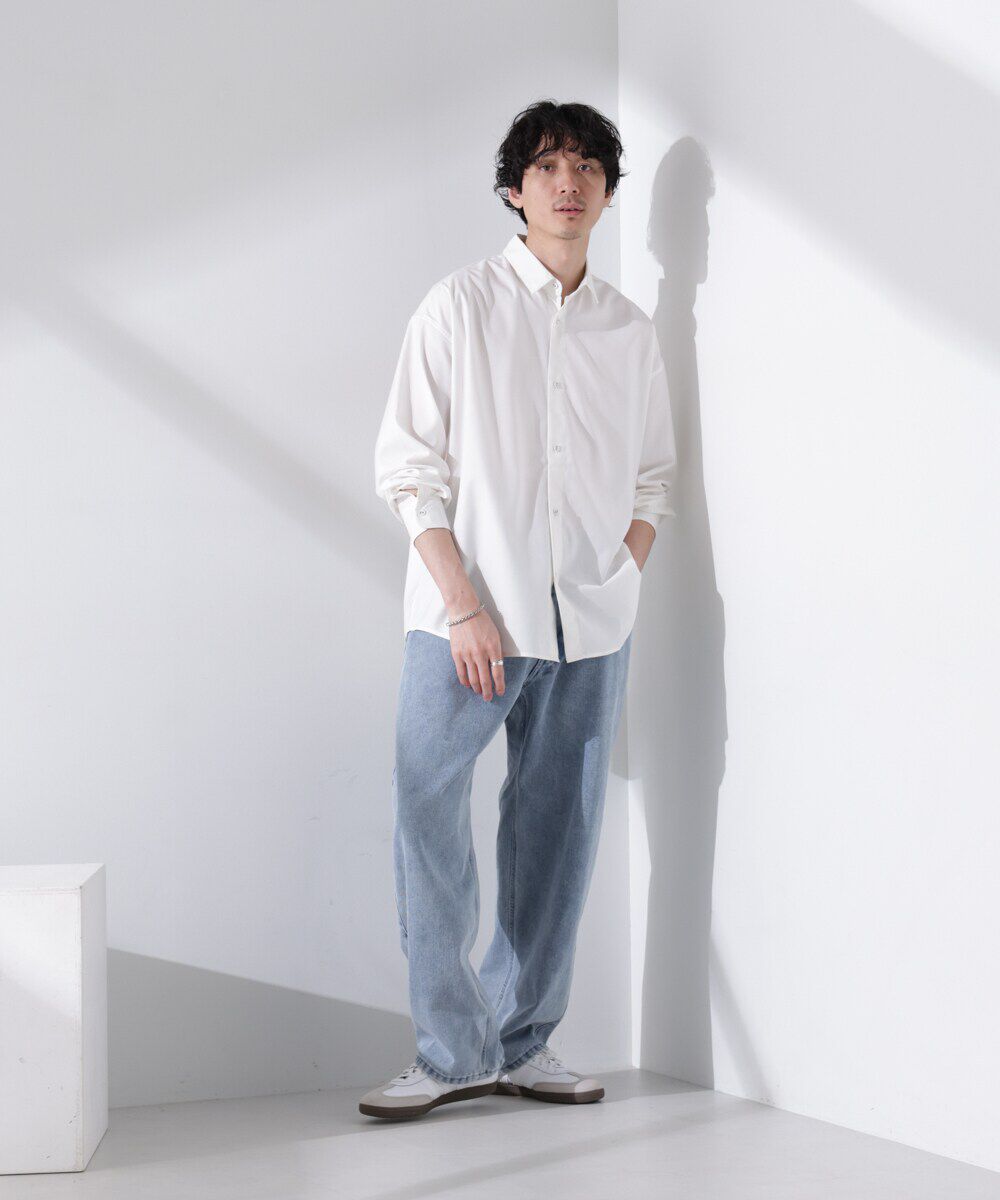 nano･universe「ビッグドレープシャツ 長袖」|シャツ・ブラウス|