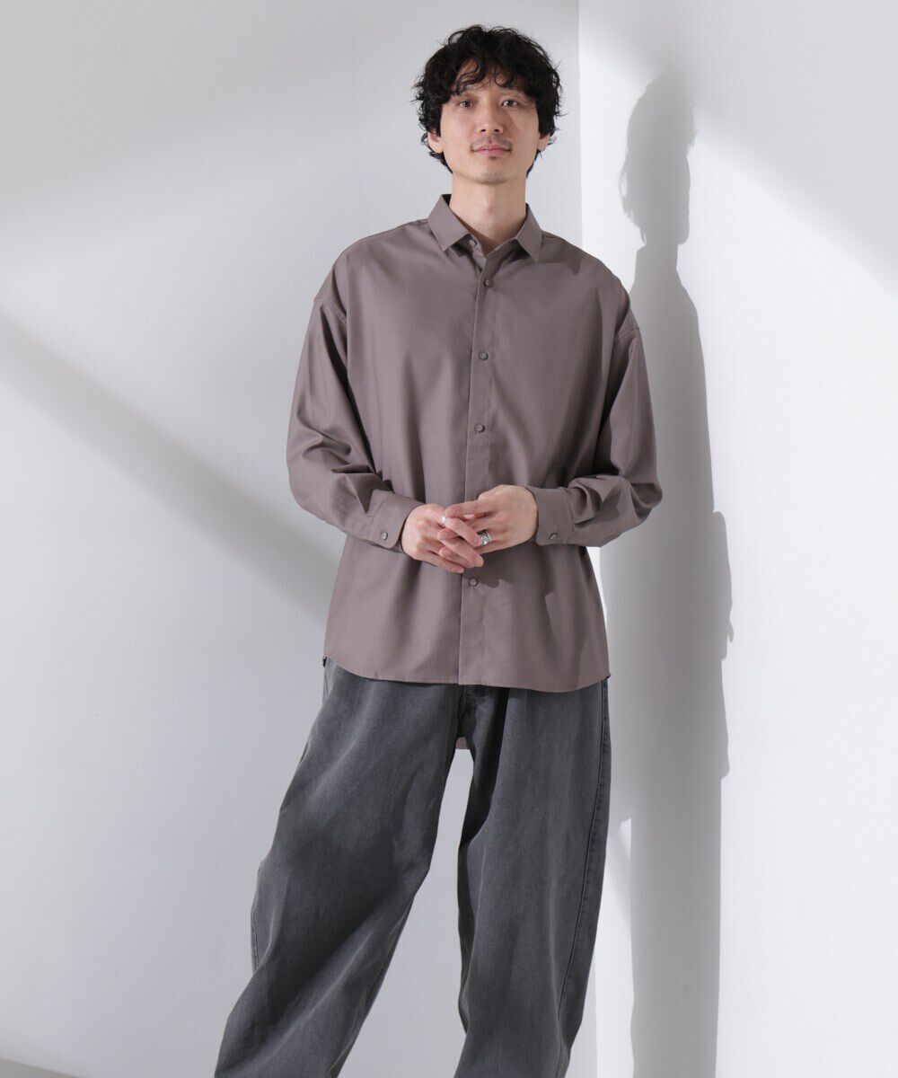 nano･universe「ビッグドレープシャツ 長袖」|シャツ・ブラウス|