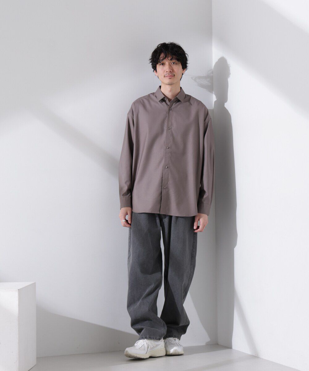 nano･universe「ビッグドレープシャツ 長袖」|シャツ・ブラウス|