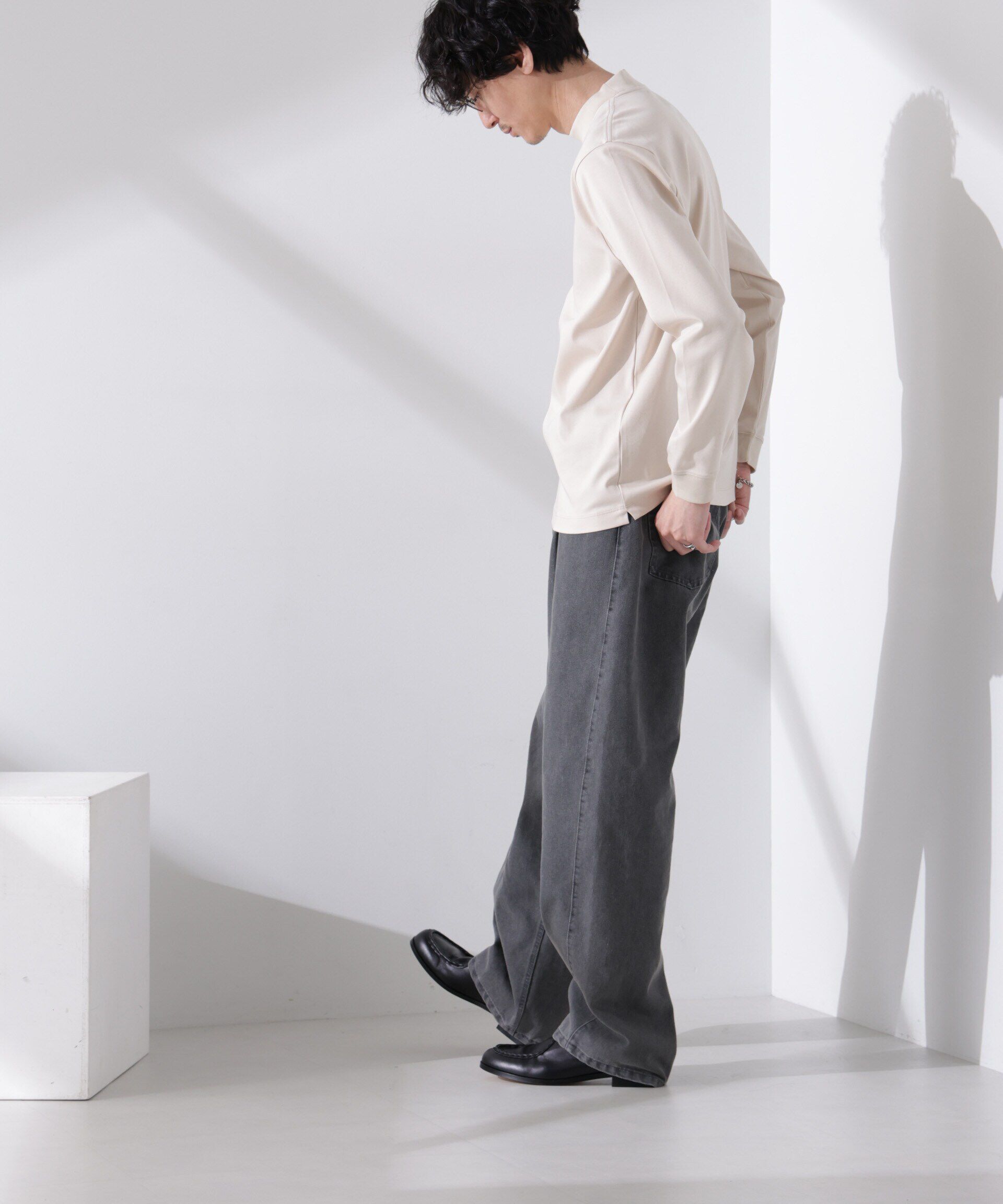 nano･universe「アンチスメルモックネックTシャツ 長袖」|Tシャツ・カットソー|