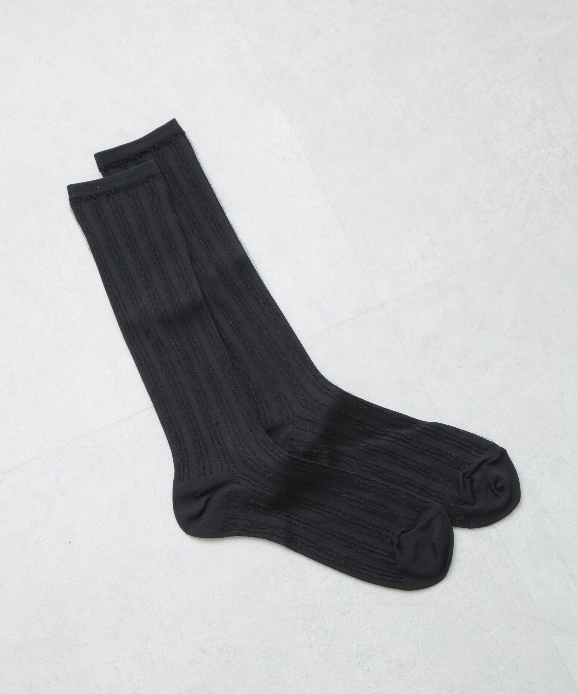 nano･universe「シアーストライプソックス」|ソックス|