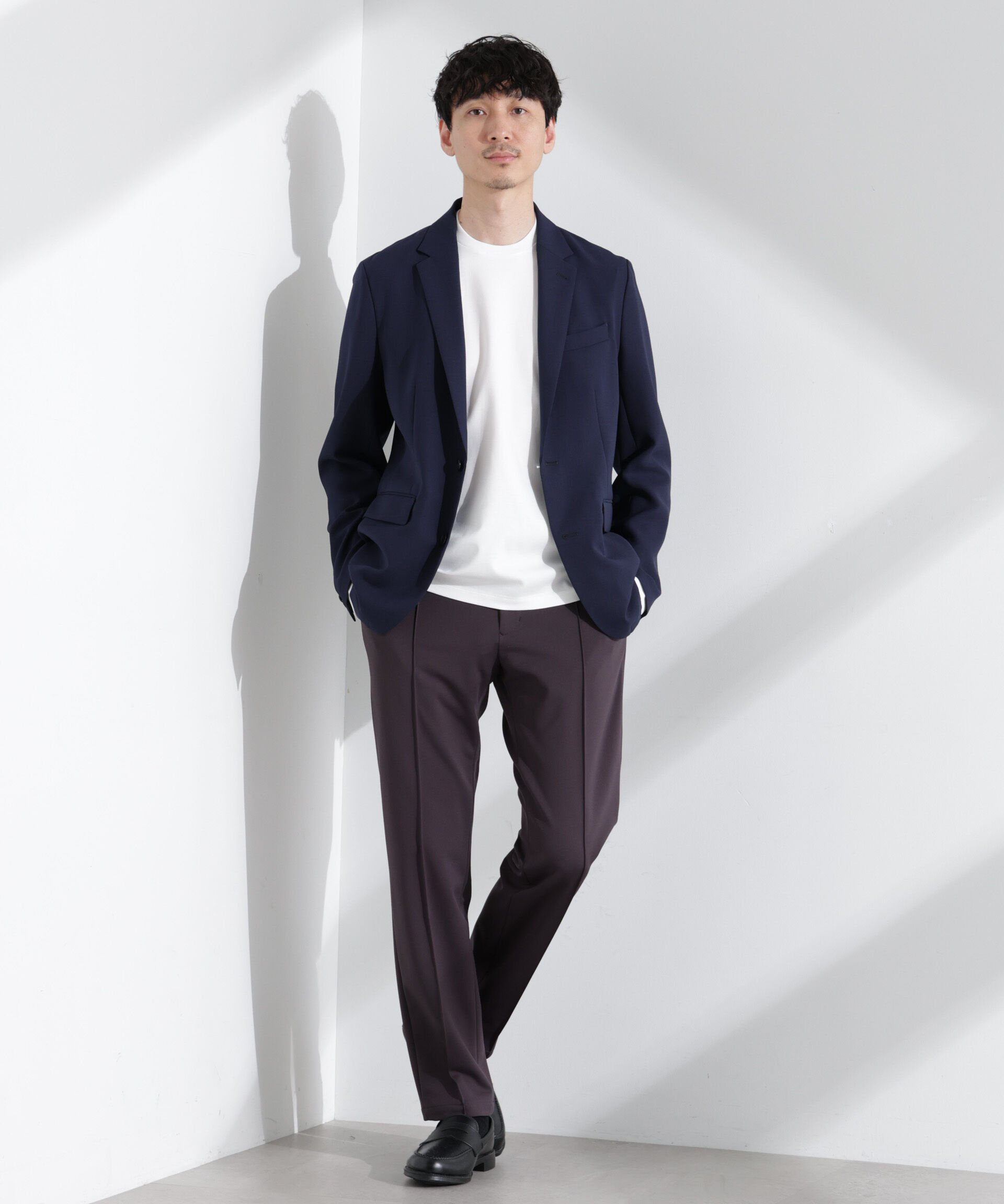 nano･universe「「N TROUSERS BASIC」TEXBRID(R)ポンチストレッチパンツ(セットアップ可)」|スーツ|