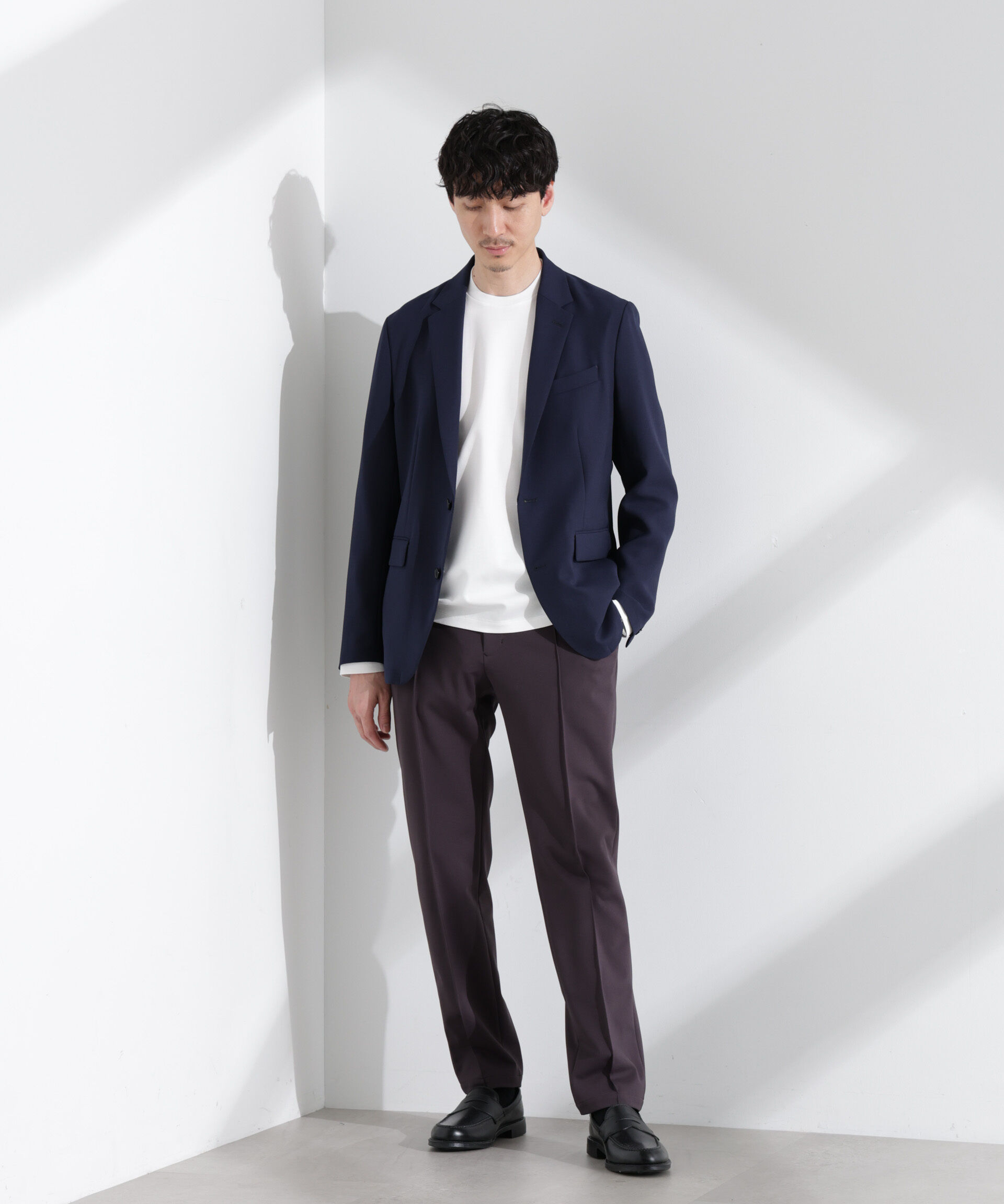 nano･universe「「N TROUSERS BASIC」TEXBRID(R)ポンチストレッチパンツ(セットアップ可)」|スーツ|