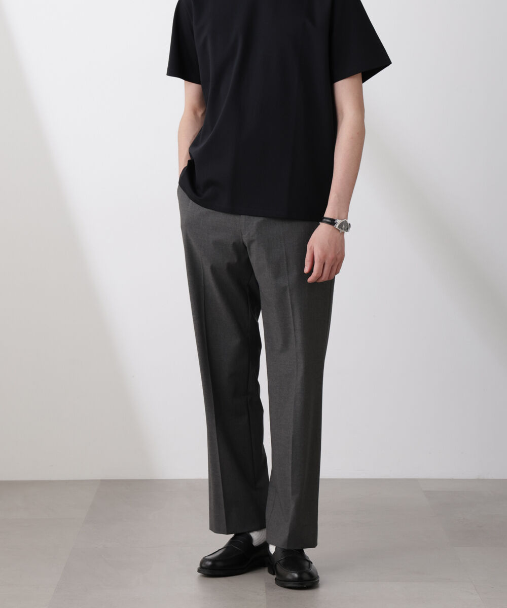 nano･universe「｢N TROUSERS BASIC｣ﾄﾛﾋﾟｶﾙｽﾄﾚｯﾁｽﾄﾚｰﾄﾊﾟﾝﾂ(ｾｯﾄｱｯ  」|スーツ|チャコール3