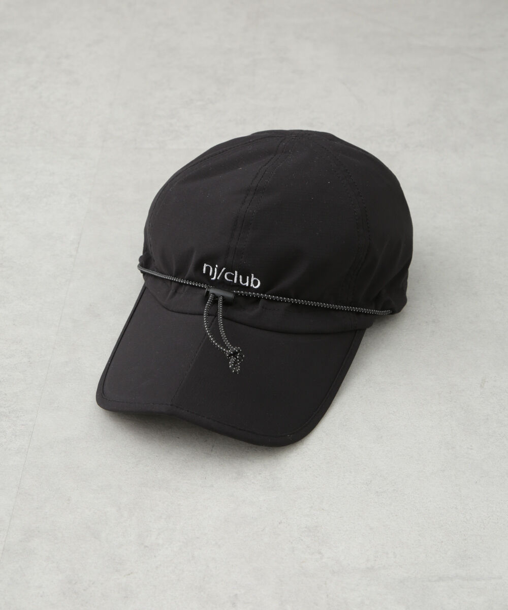 nano･universe「｢NJ/CLUB｣ エアーパッカブル キャップ」|キャップ・キャスケット|ブラック