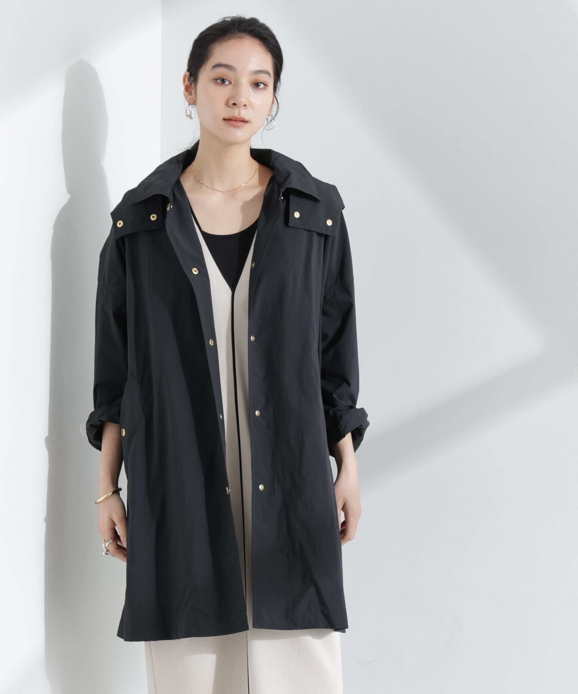 nano･universe「Traditional Weatherwear/PACKABLE MALTON HOOD」|その他|ブラック