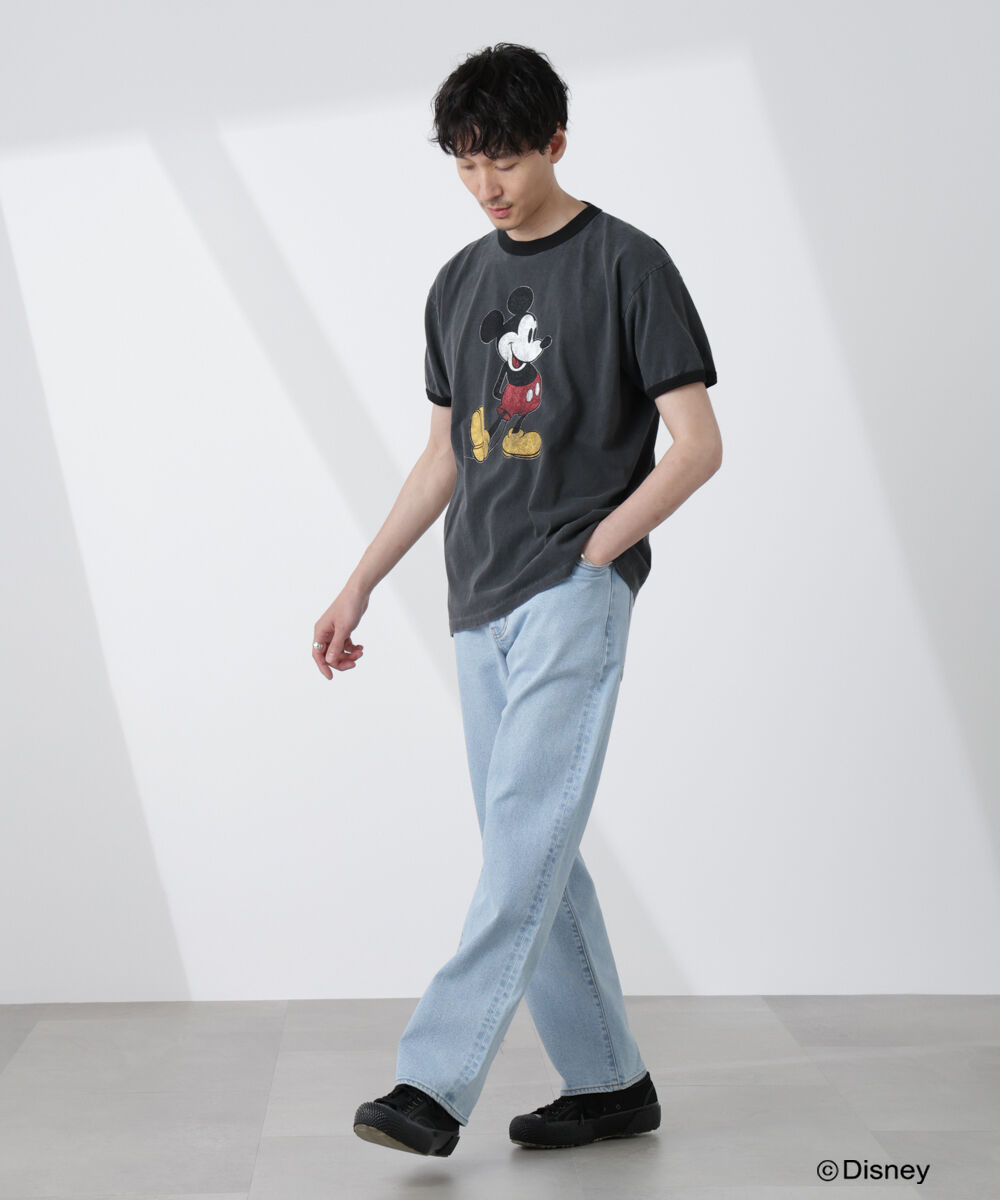 nano･universe「「NJ/CLUB」ミッキーマウス / フェードリンガーTシャツ半袖」|Tシャツ・カットソー|