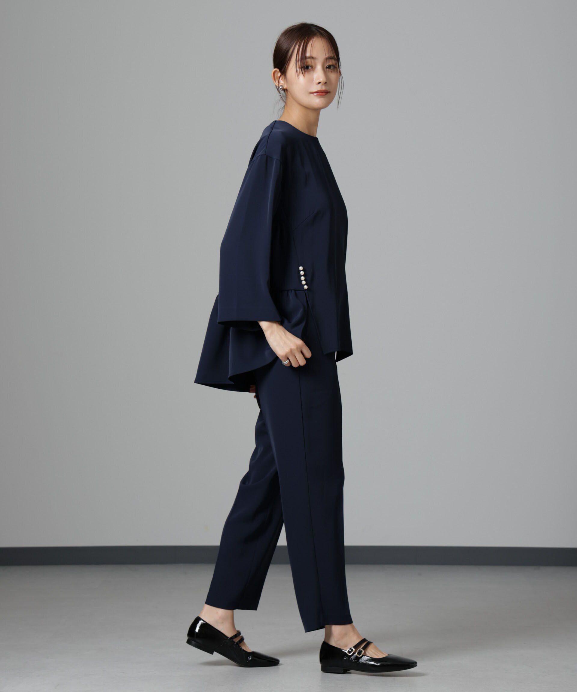 nano･universe「troisiemechaco/ダブルクロス セットアップパンツ」|スーツ|