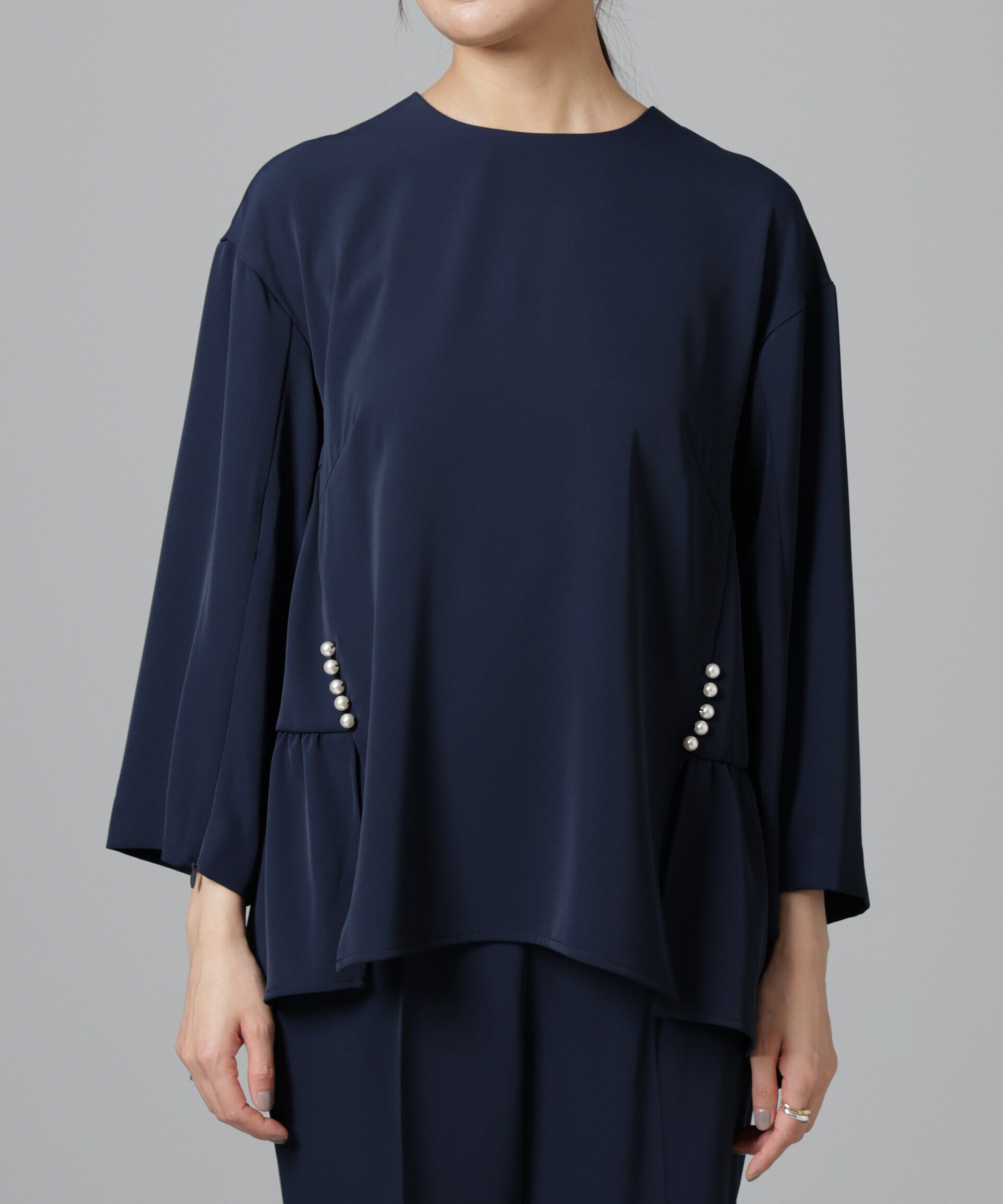 nano･universe「troisiemechaco/ダブルクロス セットアップパンツ」|スーツ|