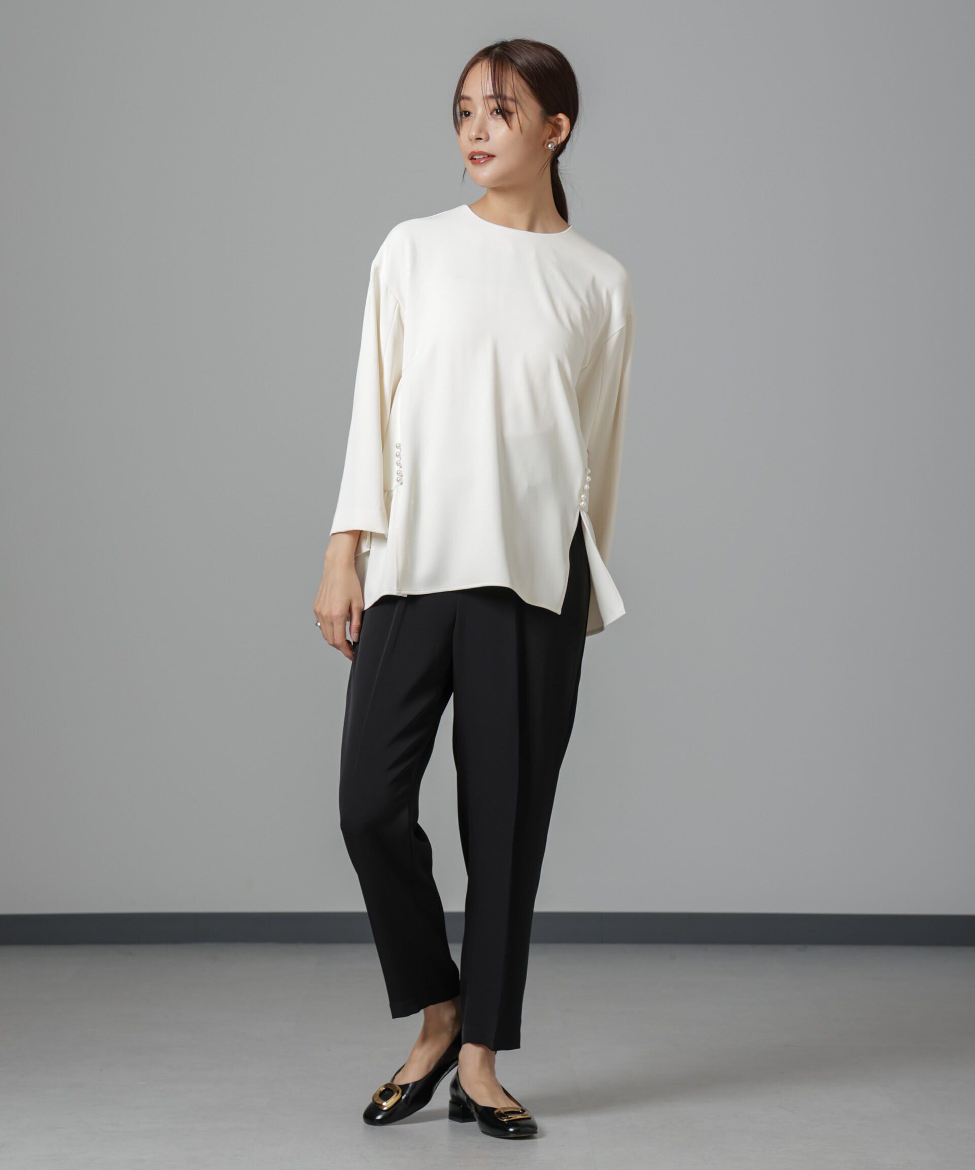 nano･universe「troisiemechaco/ダブルクロス セットアップパンツ」|スーツ|