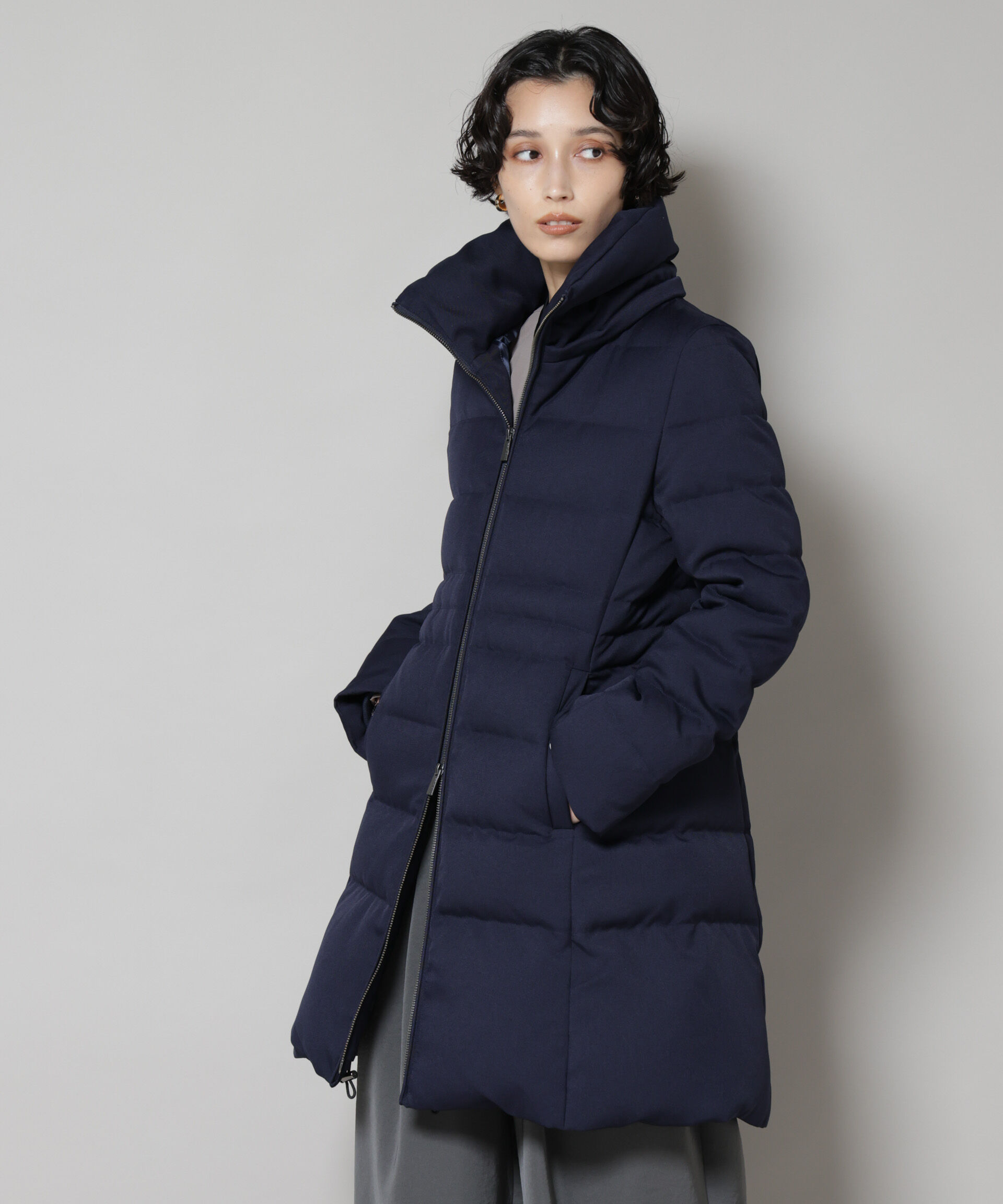 nano･universe「「西川ダウン(R)」サージロングダウン」|ダウン|