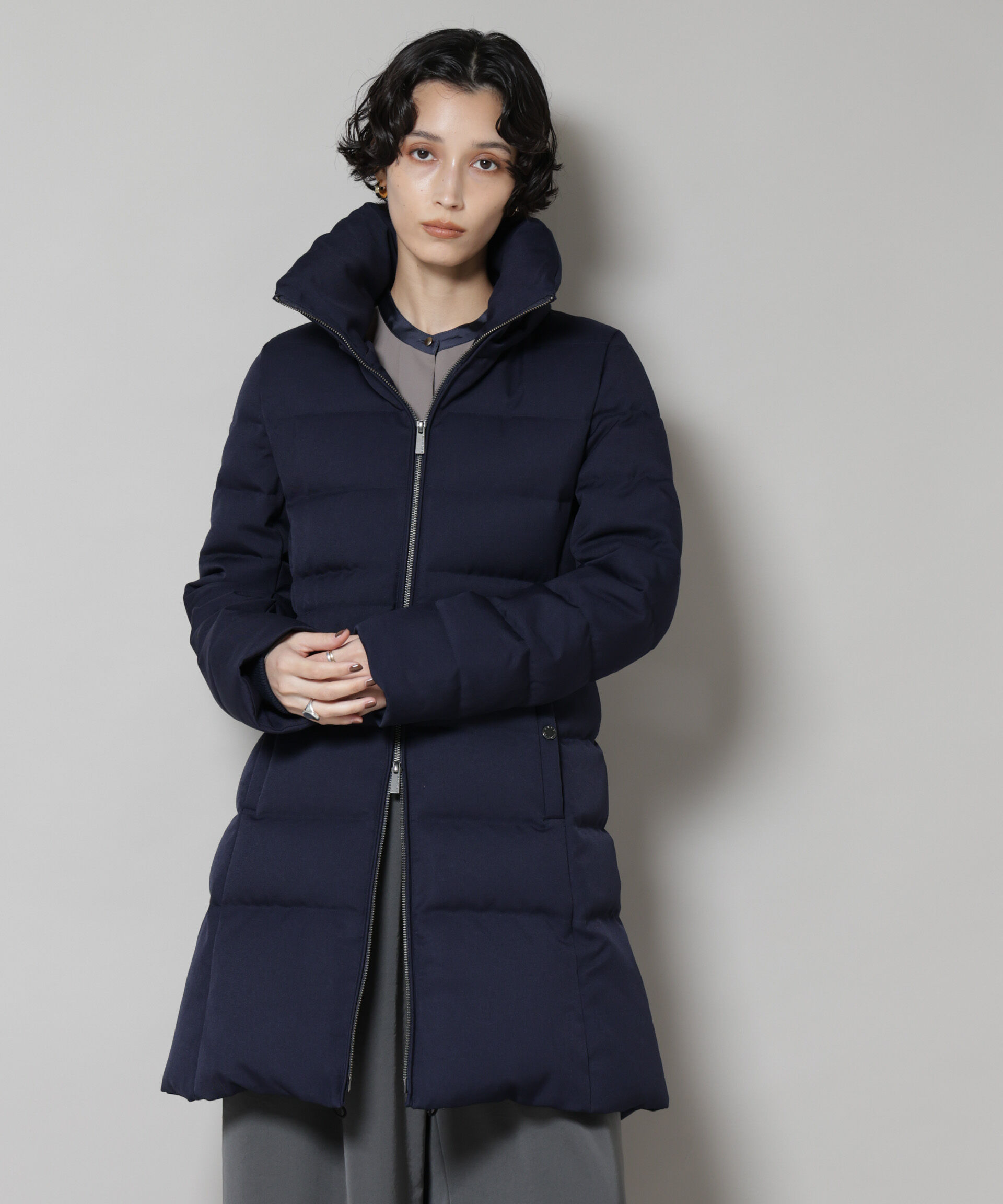 nano･universe「「西川ダウン(R)」サージロングダウン」|ダウン|