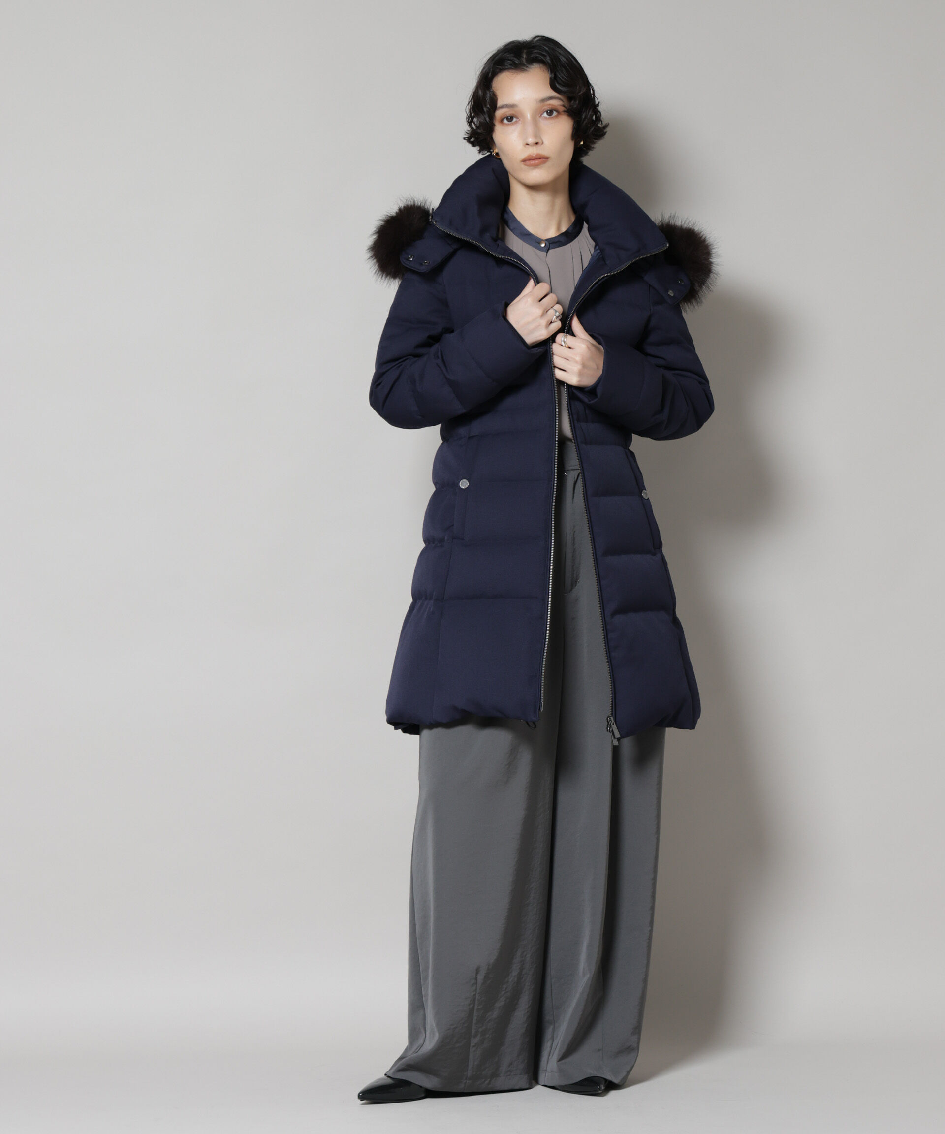 nano･universe「「西川ダウン(R)」サージロングダウン」|ダウン|