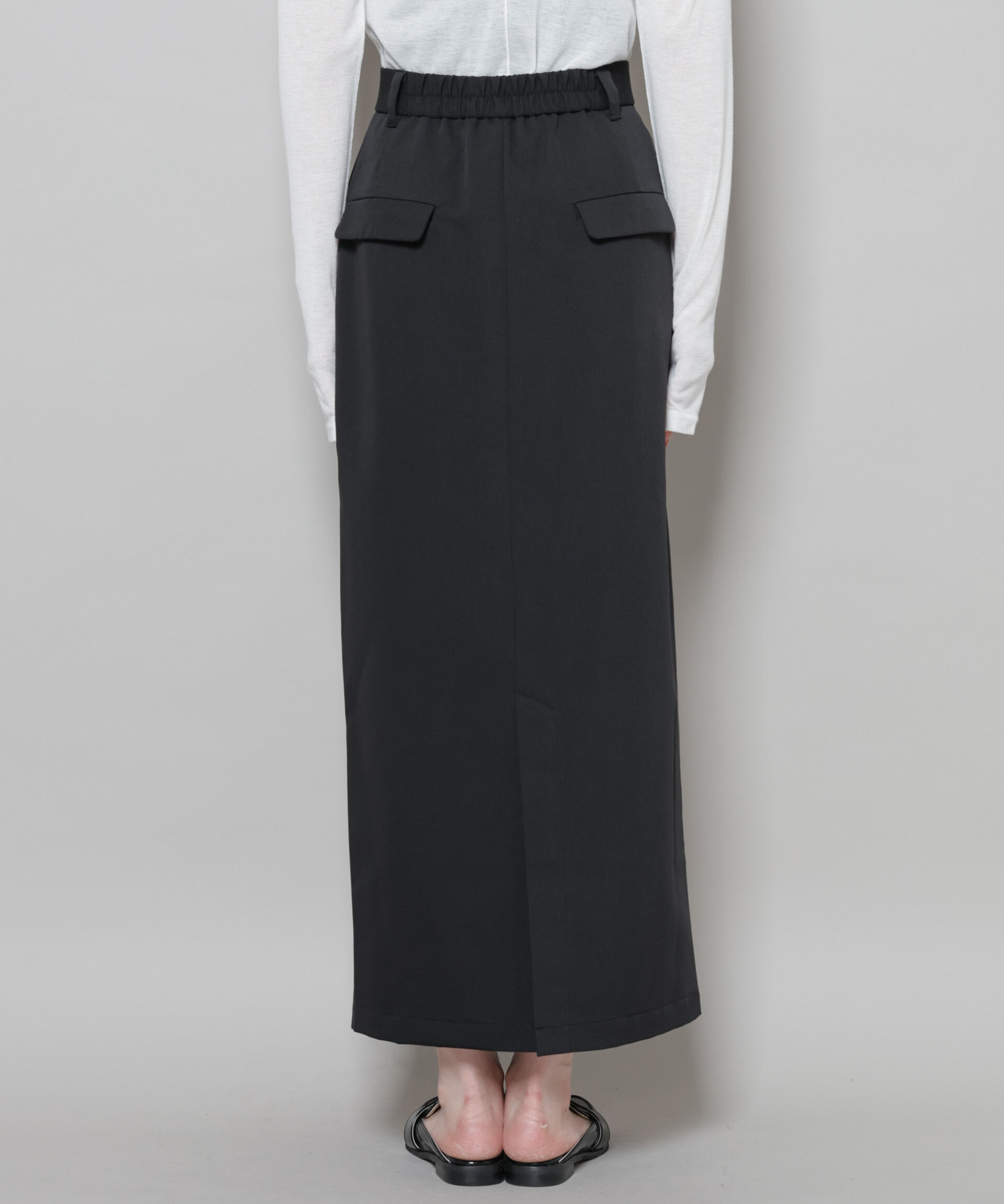 nano･universe「スーツライクIラインロングスカート」|スカート|
