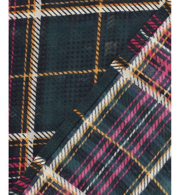 組曲「【洗える】シアーチェック 半袖ブラウス」|シャツ・ブラウス|