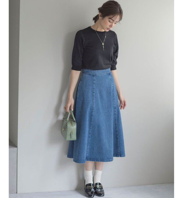 組曲「【WEB限定・2SET】5分袖ラメ入りアンサンブルニット」|カーディガン|