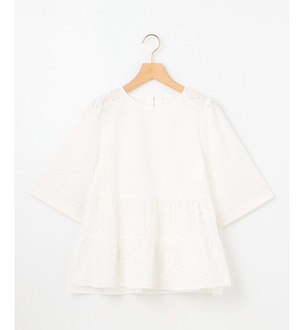 組曲「【新色追加】エンブロイダリーレースフリル ブラウス」|シャツ・ブラウス|