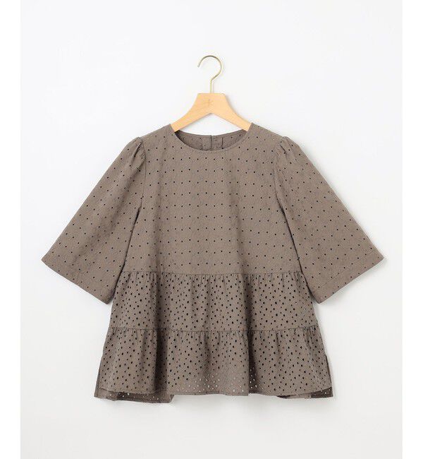 組曲「【新色追加】エンブロイダリーレースフリル ブラウス」|シャツ・ブラウス|