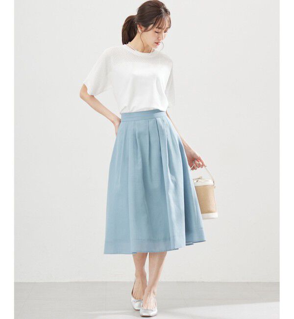 組曲「【WEB限定】メッシュ切り替えドルマン ニット」|ニット・セーター|