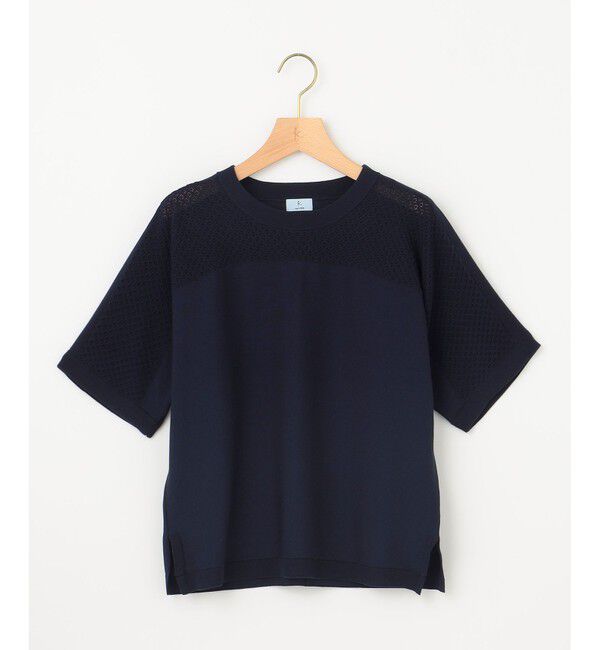 組曲「【WEB限定】メッシュ切り替えドルマン ニット」|ニット・セーター|