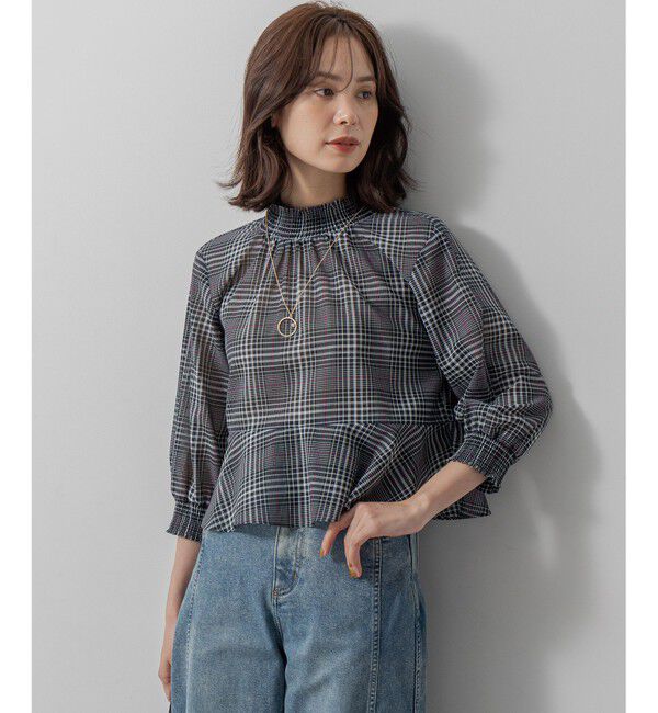 組曲「ライトトロピカルティアード ブラウス」|シャツ・ブラウス|ブラック系3