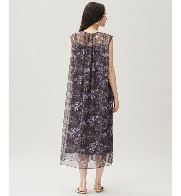 自由区「【カタログ掲載・洗える】ボタニカルフラワープリント ワンピース」|ワンピース|