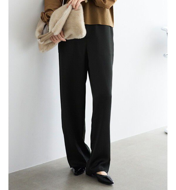 自由区「【カタログ掲載】ドレーピーサテンベイカー パンツ」|その他|ブラック