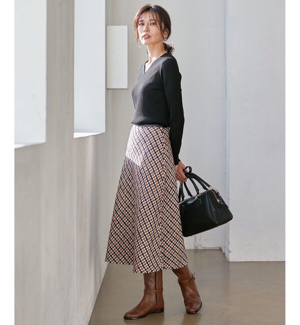 23区「【洗える】ウーステッドウール Vネック ニット」|ニット・セーター|