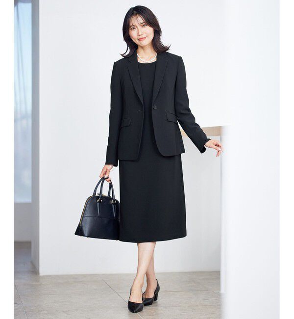 23区「【セットアップ対応/洗える】トリアセダブルジョーゼット テーラード ジャケット」|テーラードジャケット|