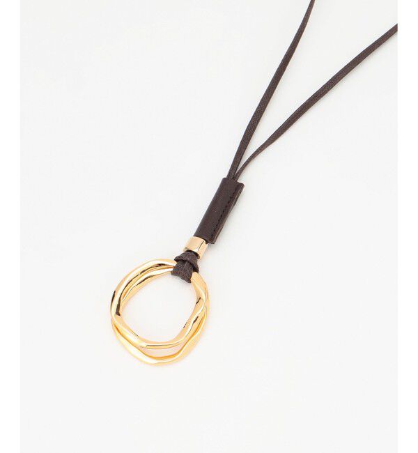 23区「ダブルリングトップネックレス」|ネックレス|ゴールド系