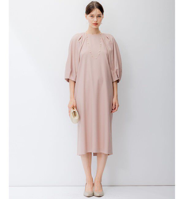 23区「【APPLAUDIR】ノーブルストレッチ ボリュームスリーブドレス」|ドレス|