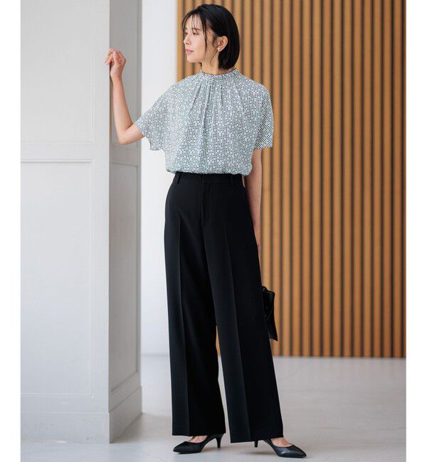 23区「【VERY3月号掲載/セットアップ対応】トリアセダブルジョーゼット フルレングス パンツ」|その他|