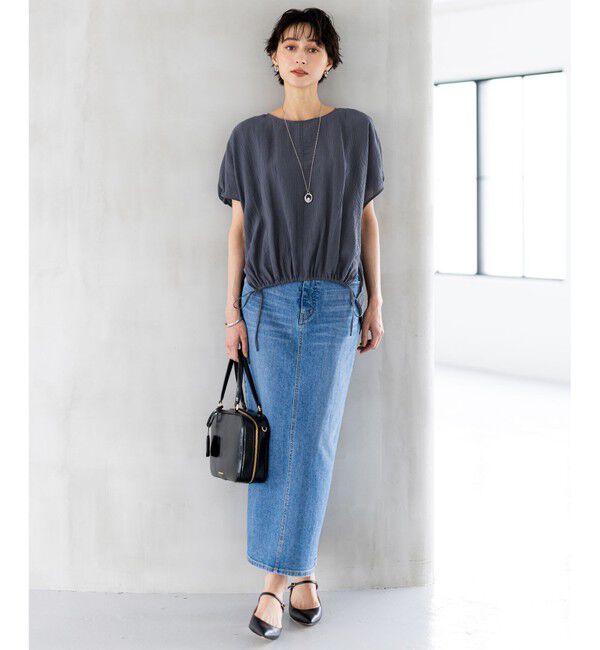 23区「【SLOW/一部店舗限定】ナチュラルピケワッシャー ブラウス」|シャツ・ブラウス|