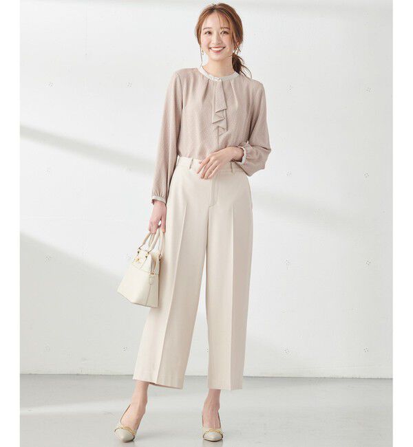 ANY SIS「【保温性あり/洗える】サーモ 2WAYストレッチ ワイドパンツ」|その他|