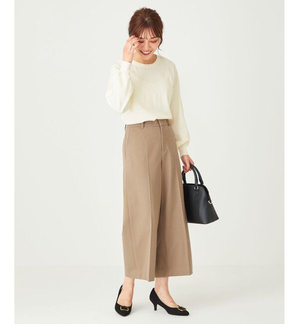 ANY SIS「【保温性あり/洗える】サーモ 2WAYストレッチ ワイドパンツ」|その他|