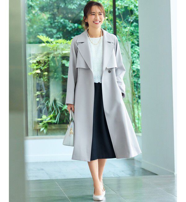 any SiS「【洗える】レースコンビバックサテン ワンピース」|ワンピース|